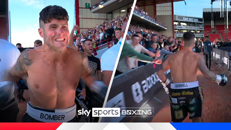 Watch Joe Laws' energetic ring walk in Barnsley ahead of his fight with Stevie McKenna