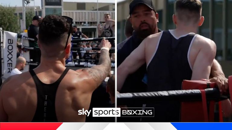 Joe Laws and Stevie McKenna engaged in verbal warfare before a fight almost broke out ahead of Saturday&#39;s bout between the pair.