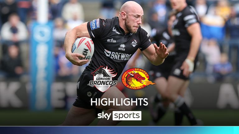 LONDON BRONCOS CATALANS DRAGAONS HIGHLIGHTS