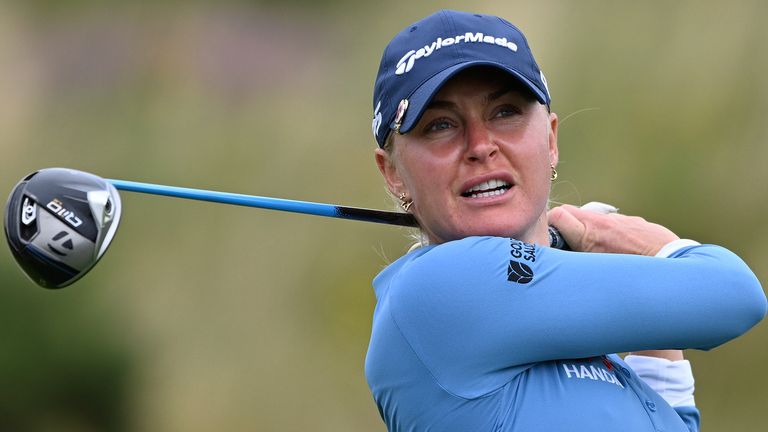 Charley Hull in third-round action at the Women's Scottish Open