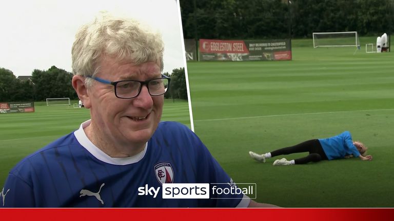 Chesterfield fan Mick Edge, whose daughter Zoe is a  former Paralympian, explains why she wants to roll the length of the Spireites pitch in a challenge that will raise money for the club.