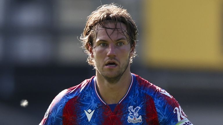 Crystal Palace's Joachim Andersen during the pre-season friendly match at Selhurst Park, London. Picture date: Sunday August 11, 2024.