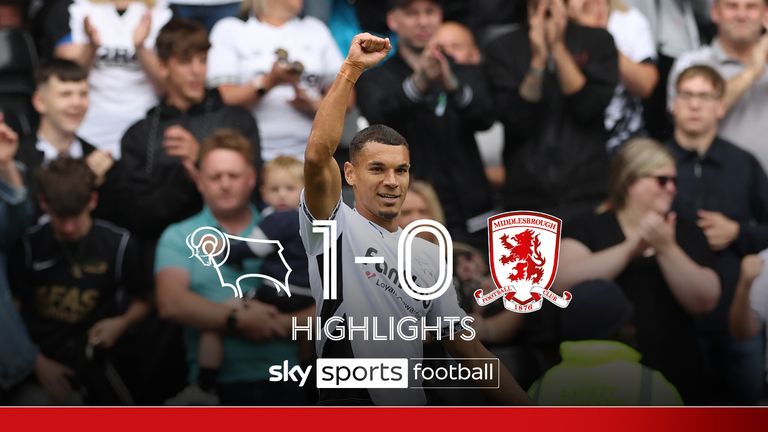 Derby County 1-0 Middlesbrough | Championship highlights