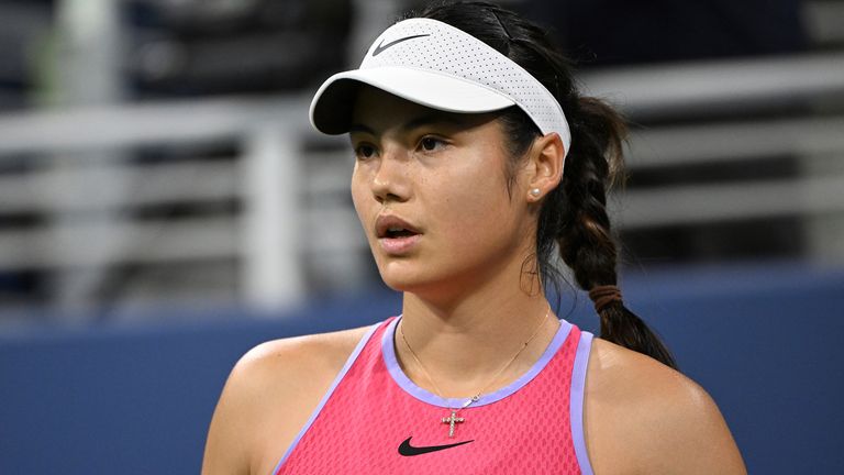 2024 US Open - Day 2 ** STORY AVAILABLE, CONTACT SUPPLIER** Featuring: Emma Raducanu Where: Flushing Meadows, New York, United States When: 27 Aug 2024 Credit: Robert Bell/INSTARimages  (Cover Images via AP Images)