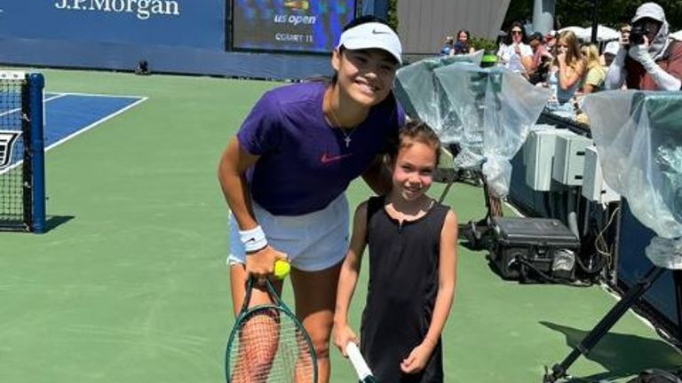 Emma Raducanu at the US Open