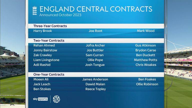 England central contracts