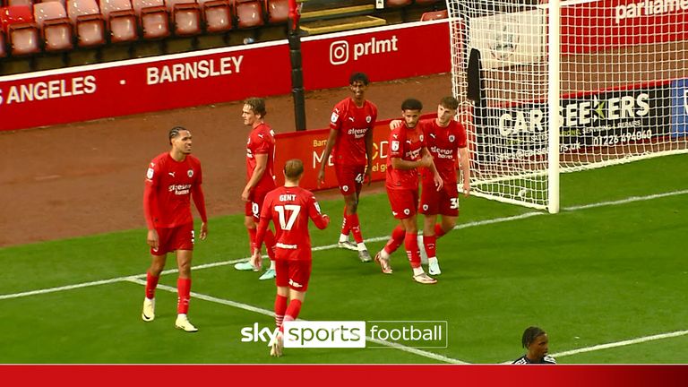 Vimal Yoganathan first senior goals for Barnsley.