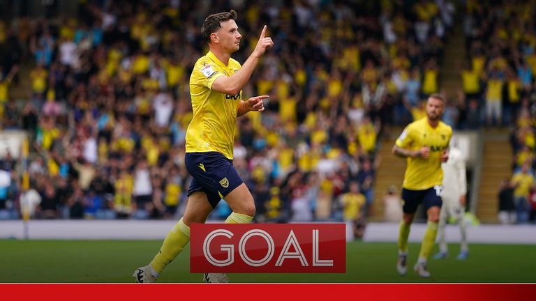 Mark Harris profited from Grant Hanley's mistake as Oxford United struck first against Norwich on their Championship return.