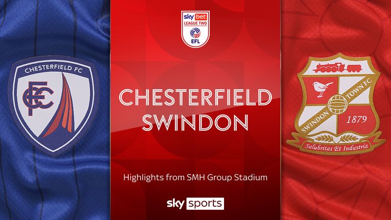 Highlights of the Sky Bet League Two match between Chesterfield and Swindon Town.