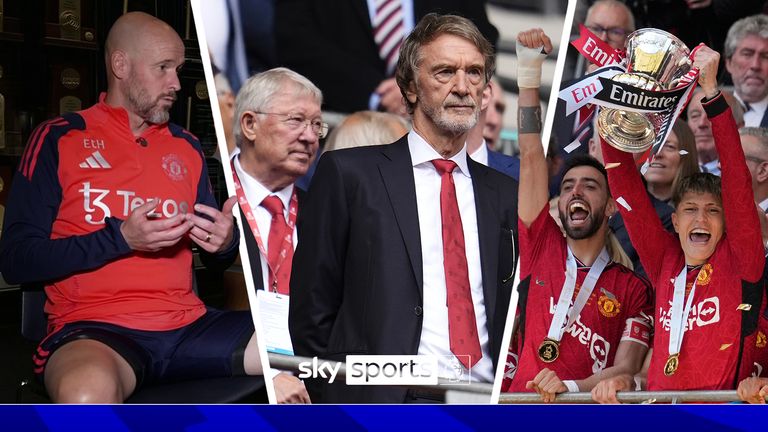 Manchester United manager Erik Ten Hag admits injuries are 'part of the process' but says he needs a squad that can cope with them. Images: Sky/PA/PA