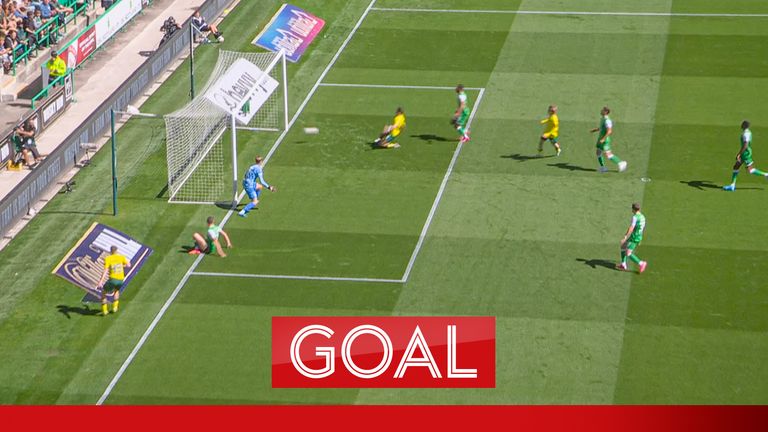 Khun taps in to score in an open net to bring Celtic 1-0 ahead