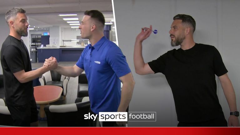 Sky Sports News' Mark McAdam took on Gillingham's Glenn Morris in two sports challenges ahead of the start of the season.