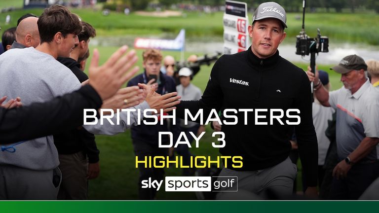 Niklas Norgaard is four shots clear heading into the final round at The Belfry in the British Masters as overnight leader Tyrell Hatton slumped out of contention with a 76.