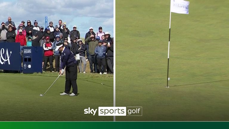 Lilia Vu almost made a hole-in-one on the eight hole of her second round at St Andrews.