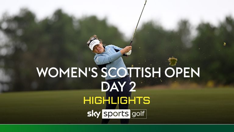 Highlights from day two of the ISPS Handa Women's Scottish Open from Dundonald Links Golf Course.