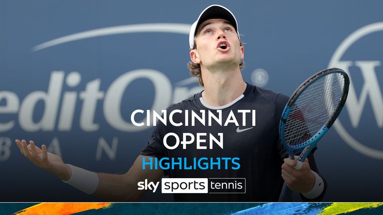 Highlights of Jack Draper against Stefanos Tsitispas from the Cincinnati Open.