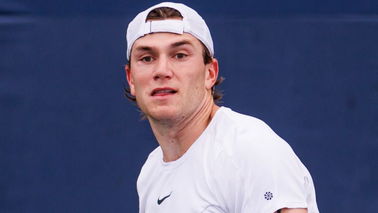 Jack Draper of Great Britain practices before the start of the US Open at the USTA Billie Jean King National Tennis Center on August 22, 2024 in New York City. (Photo by Frey/TPN/Getty Images)