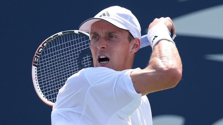 Briton Jan Choinski will face Spaniard Roberto Carballes Baena in the first round of the men's singles on the first day of the 2024 US Open. 