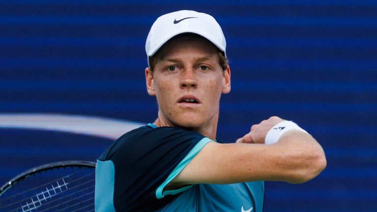 Jannik Sinner came from a set down to beat Andrey Rublev in the Cincinnati Open quarter-finals