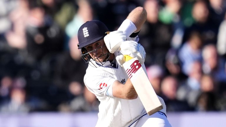 England v Sri Lanka - Rothesay Men's Test Match - First Test - Day Four - Emirates Old Trafford
England's Joe Root in action during day four of the First Rothesay Test match at the Emirates Old Trafford, Manchester. Picture date: Saturday August 24, 2024.