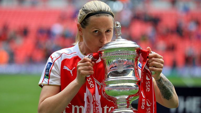 Kelly Smith had two spells with Arsenal and now coaches at the club