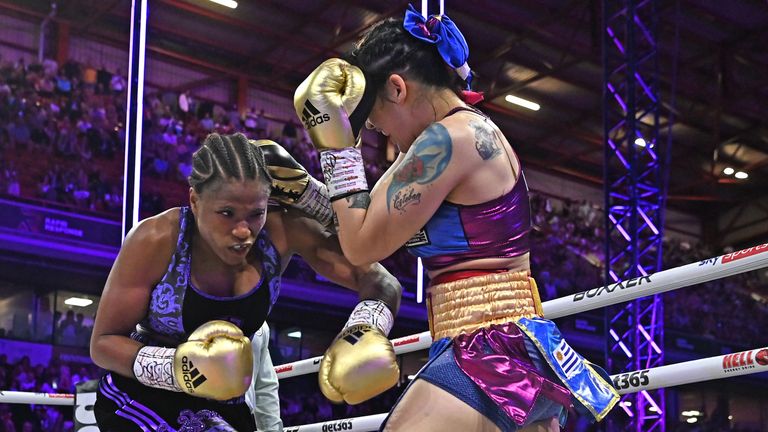 BEN SHALOM BOXXER BATTLE LINES FIGHT WEEK.ZAK CHELLI V CALLUM SIMPSON.PIC CHRIS DEAN/BOXXER.(PICS FREE FOR EDITORIAL USE ONLY).OAKWELL STADIUM BARNSLEY 3/8/2024.WBC WORLD INTERIM & IBO WORLD LIGHTWEIGHT CHAMPIONSHIP.CAROLINE DUBOIS V MAIRA MONEO