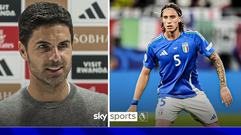 Mikel Arteta discusses Riccardo Calafiori