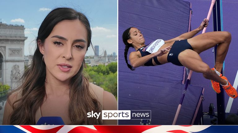 Team GB's Katarina Johnson-Thompson gets off to a terrific start in Paris as she leads after the first two events in the heptathlon with the high jump and 100m hurdles. 