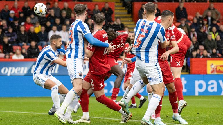 Habib Gueye scores to make it 2-0 against Kilmarnock