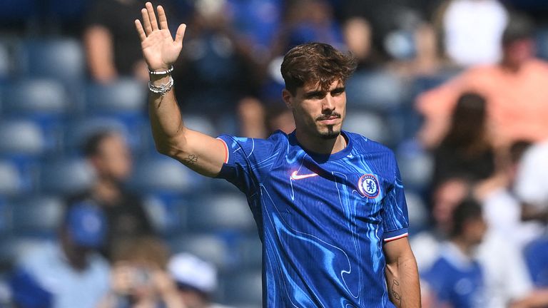 Pedro Neto was unveiled to Chelsea fans at half-time of the pre-season match against Inter Milan