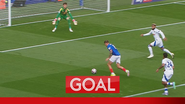 Portsmouth equalise against Leeds