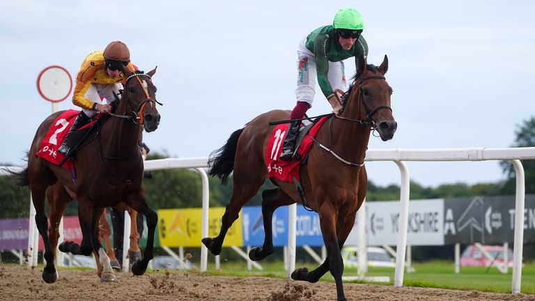 Road To Wembley ridden by Jockey Finley Marsh started off a great evening for Team Ireland 