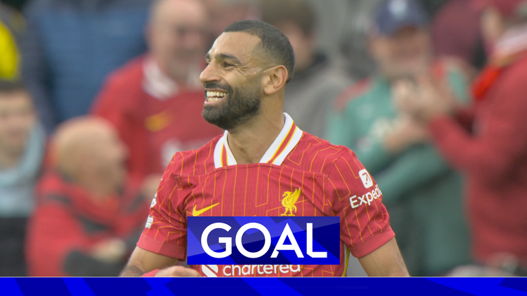 SALAH DOUBLES THE LEAD FOR LIVERPOOL.