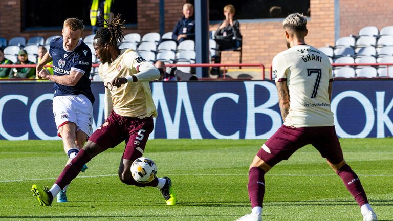 Tiffoney scores to make it 1-0 to Dundee