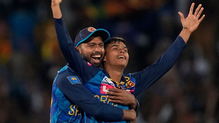 Sri Lanka's Dunith Wellalage took a five-for against India during their historic ODI victory