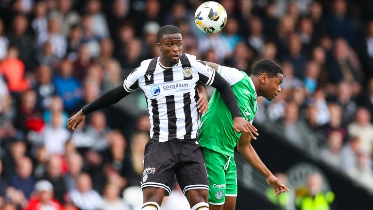 Roland Idowu opened the scoring in St Mirren's clash with Hibs