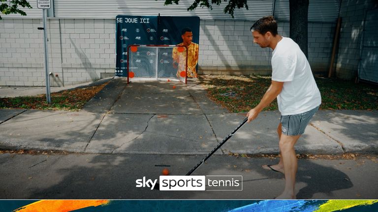 Stars from the ATP Tour took on an exciting hockey challenge while playing at the Canadian Open!