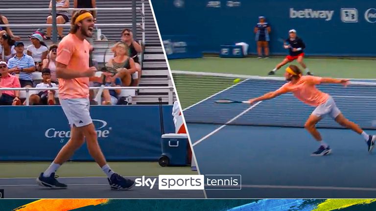 Tsitsipas shows lightning reactions