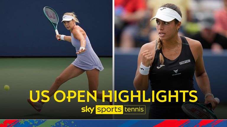 Highlights of Katie Boulter against Jessica Bouzas Maneiro in the second round of the US Open.