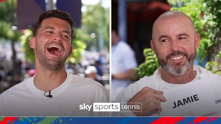 Grigor Dimitrov and Jamie Delgado participated in a hilarious quiz at the US Open!