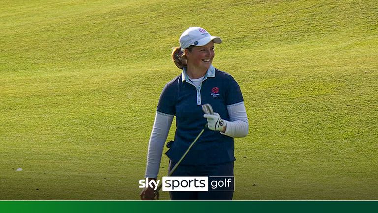 Lottie Woad finishes round with hole-out eagle! | Golf News | Sky Sports