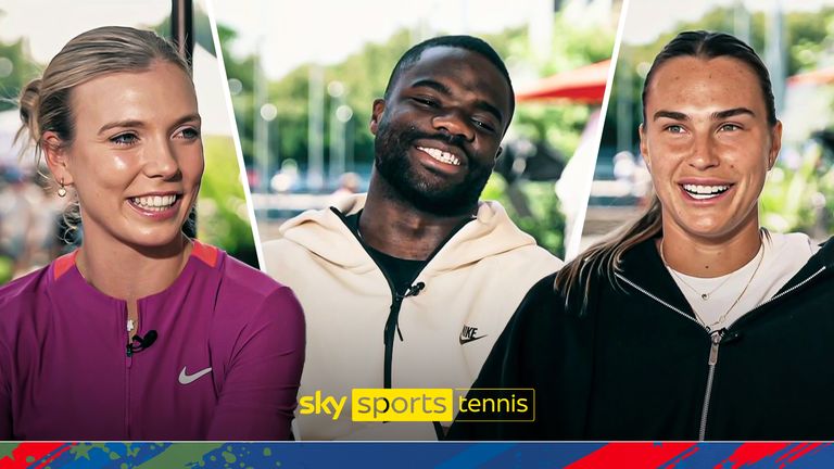 Katie Boulter, Frances Tiafoe and  Aryna Sabalenka