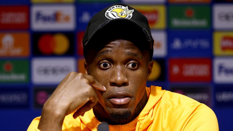 Top Stories Tamfitronics Galatasaray winger Wilfried Zaha.