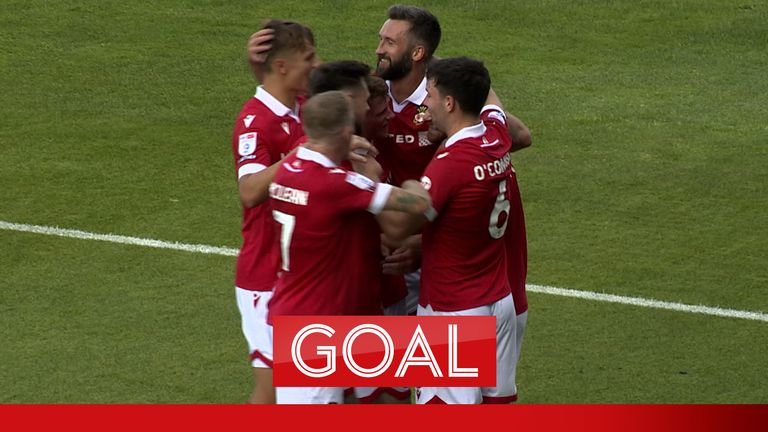 Wrexham score their second against Wycombe