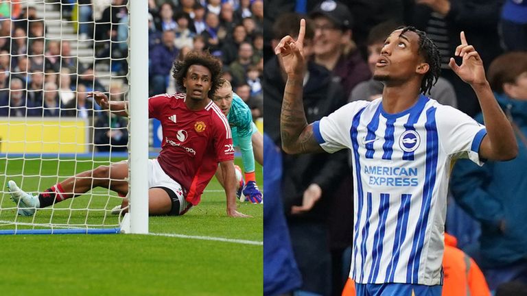 Joao Pedro scored Brighton's winner against Manchester United after VAR ruled out an offside goal by Joshua Zirkzee