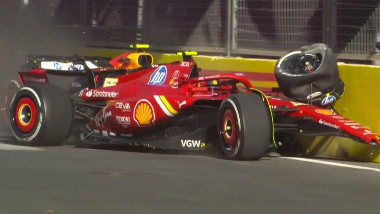 Sergio Perez and Carlos Sainz avoid penalties after huge shunt at Azerbaijan Grand Prix