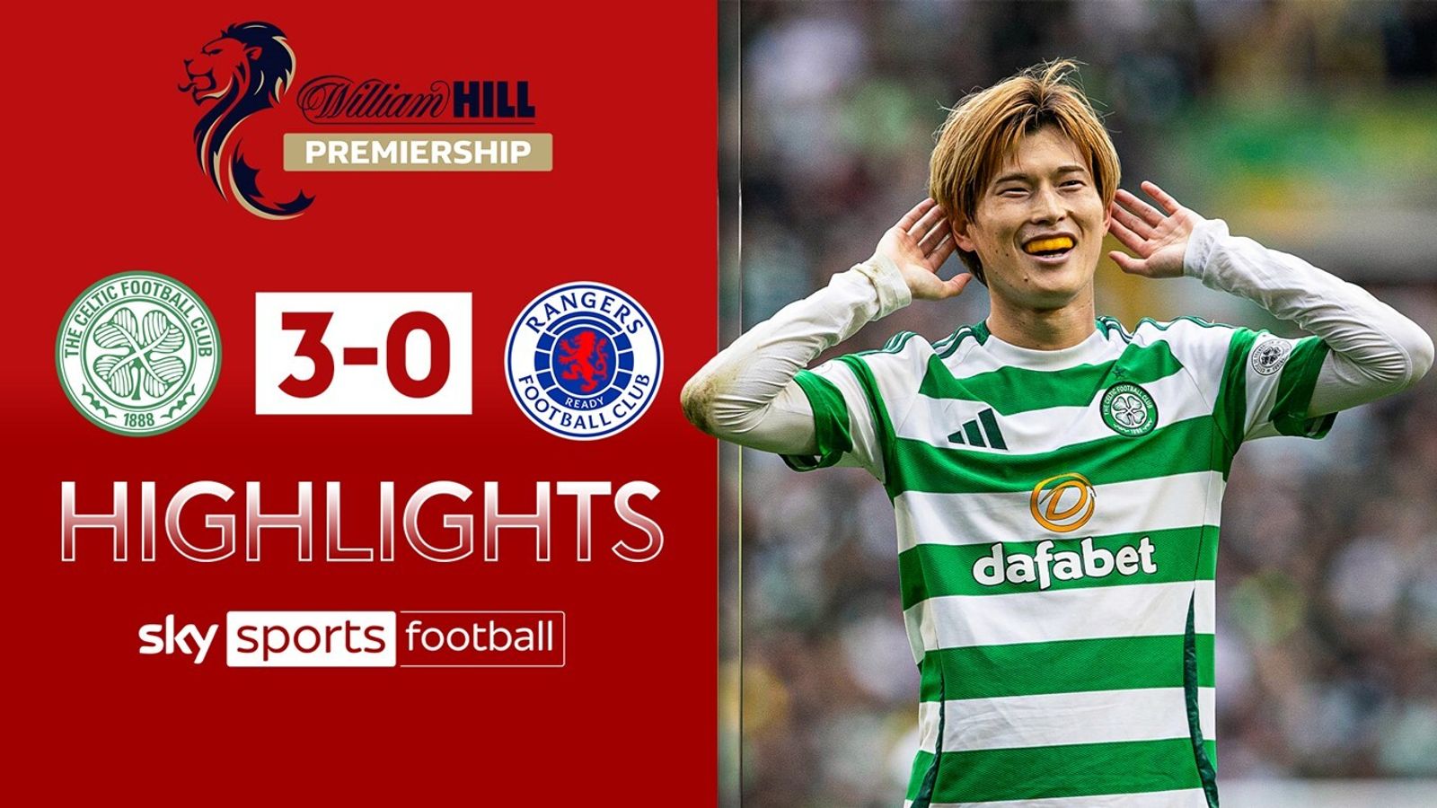 Celtic 3 - 0 Rangers - Match Report & Highlights