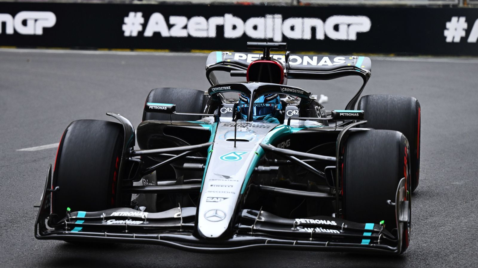 Azerbaijan GP: George Russell tops Charles Leclerc and Lando Norris in Practice Three to set up mega qualifying