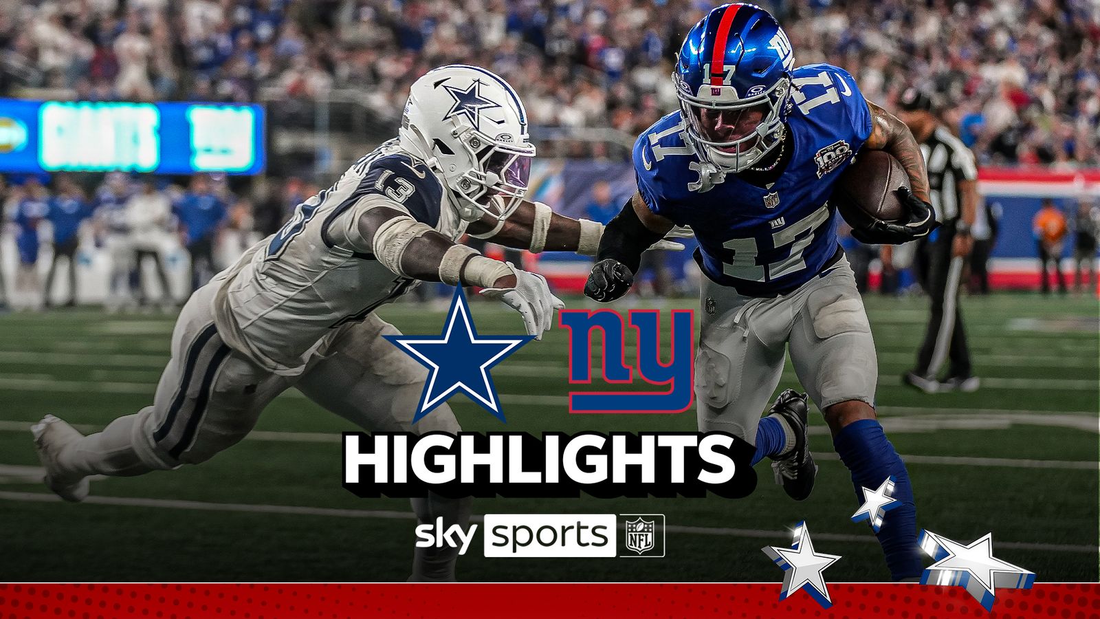 Dallas Cowboys at New York Giants 2024 Week Four NFL highlights NFL