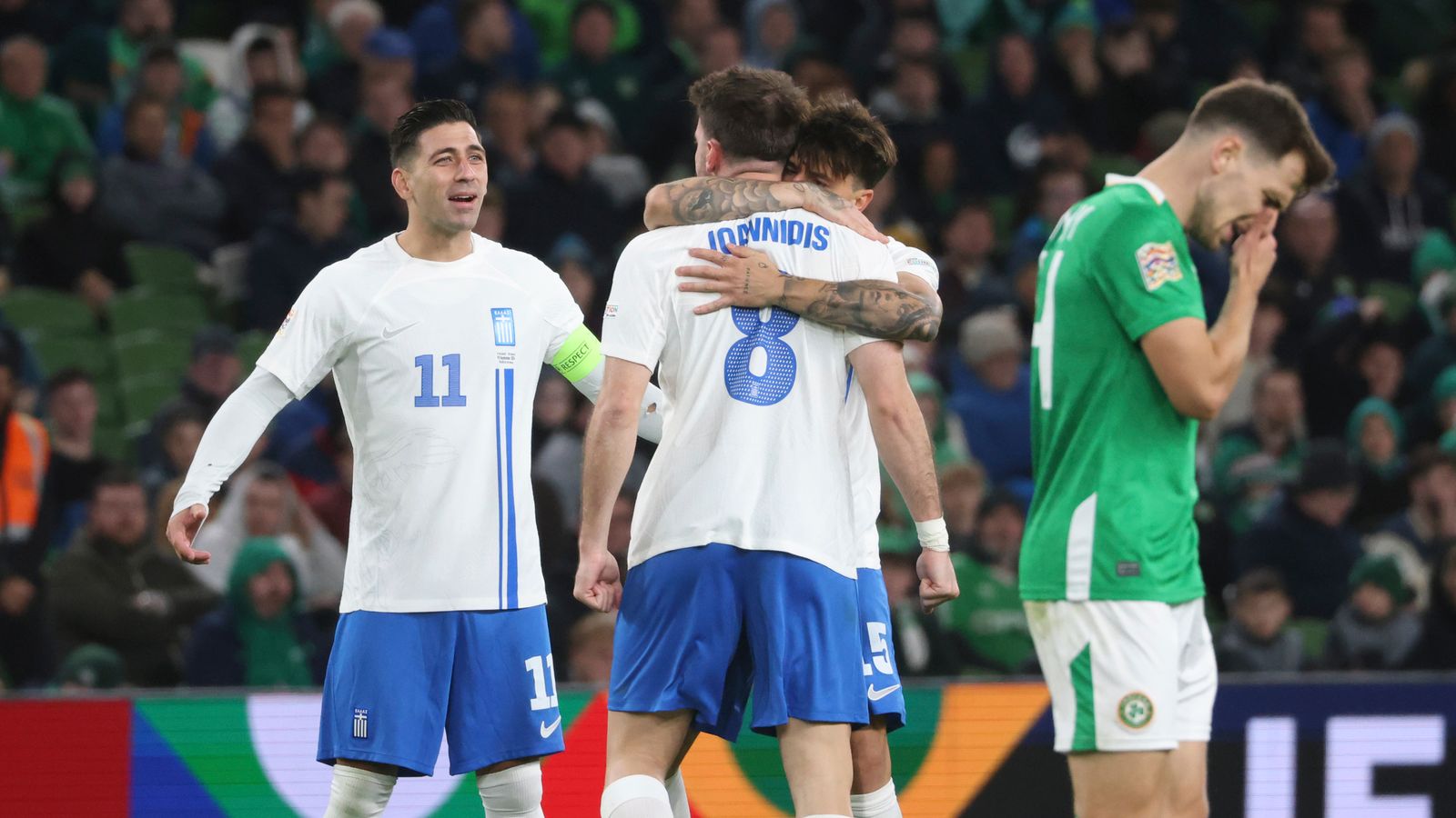 Republic of Ireland 0-2 Greece: Irish register another blank as Fotis Ioannidis and Christos Tzolis score for visitors